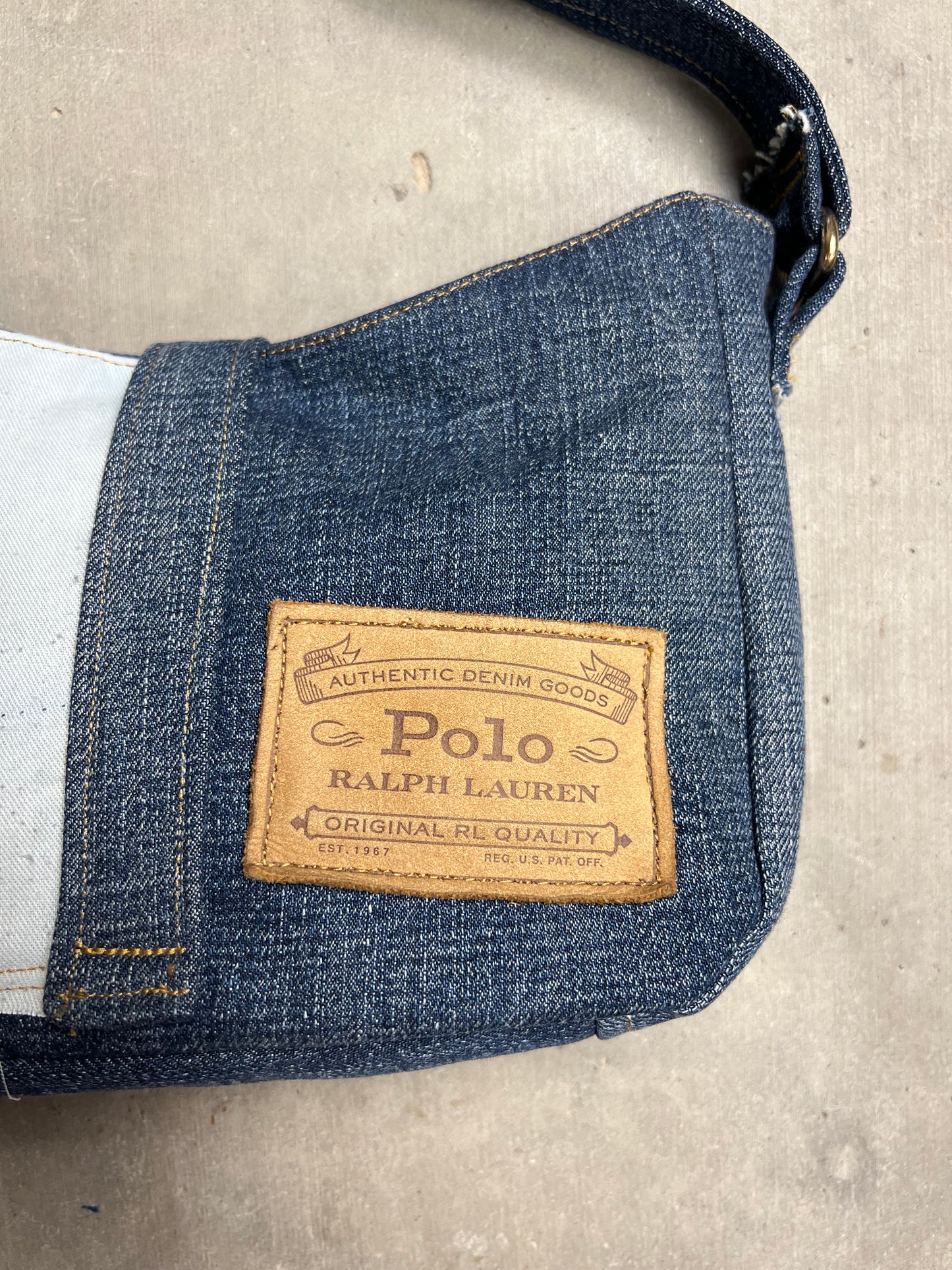 Up-cycled Ralph Lauren Jean Handbag