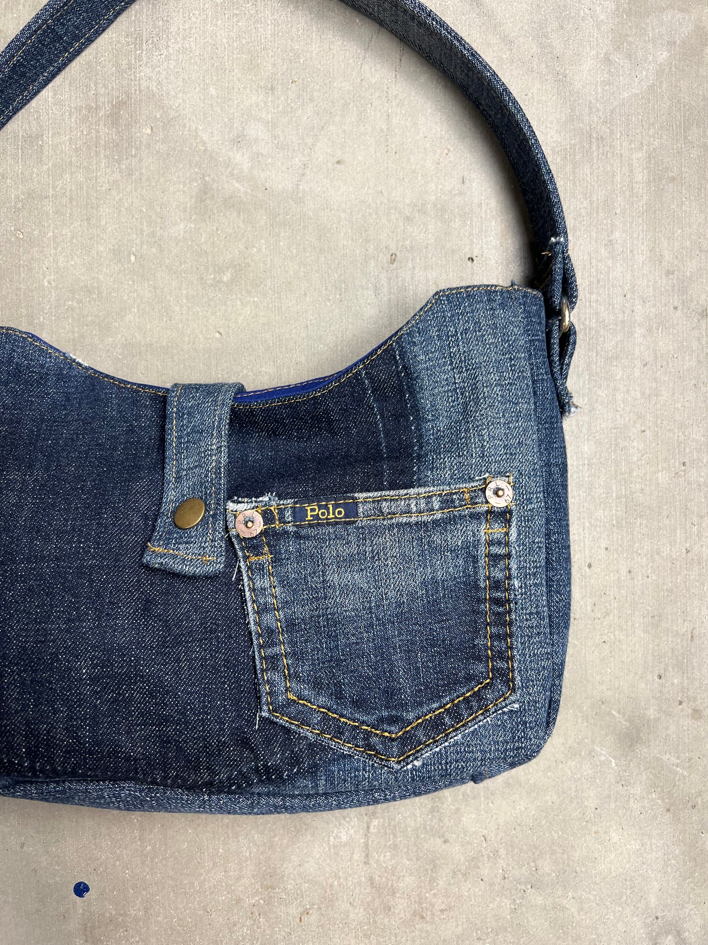Up-cycled Ralph Lauren Jean Handbag