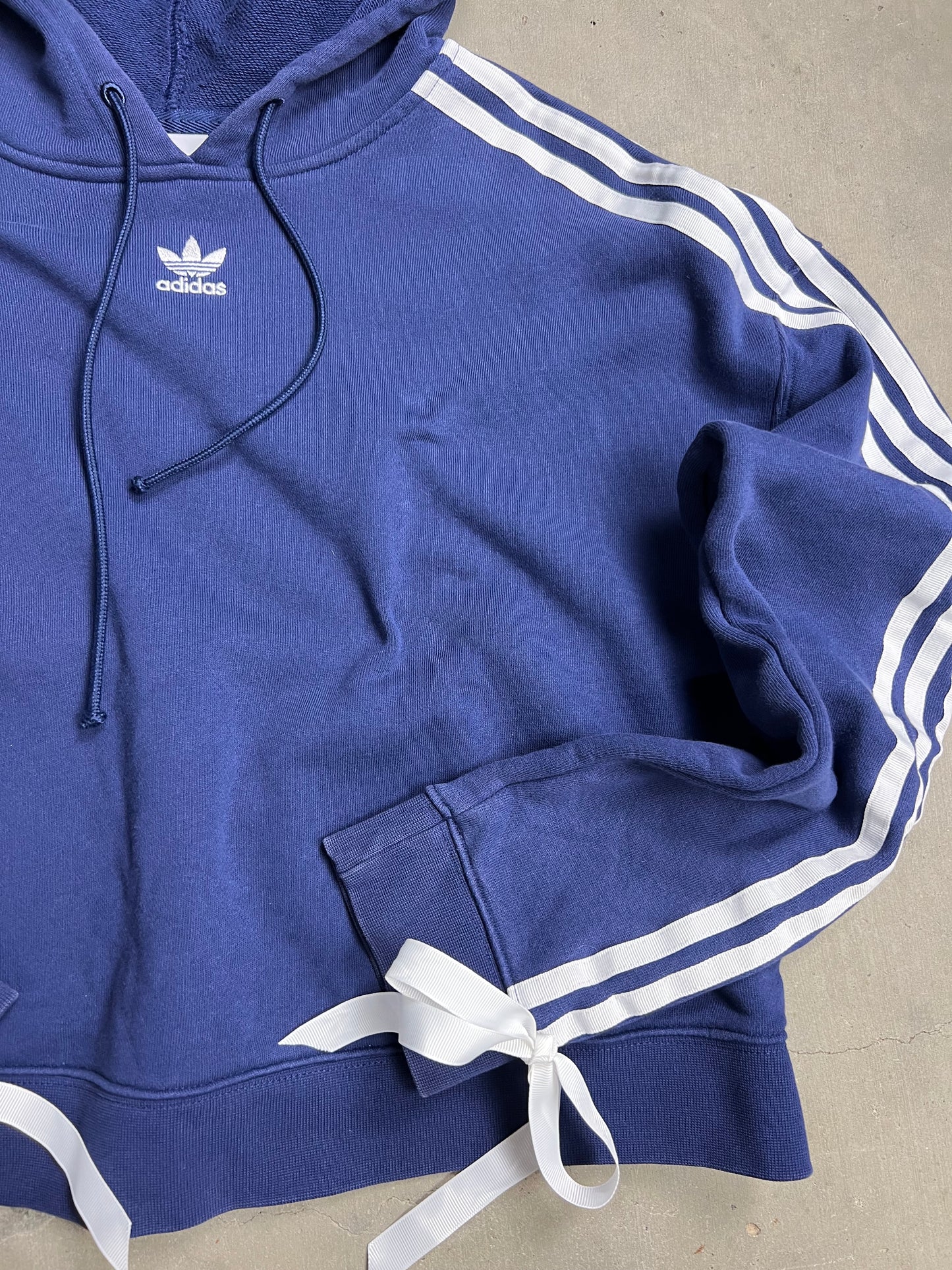Adidas Cropped Bow Hoodie