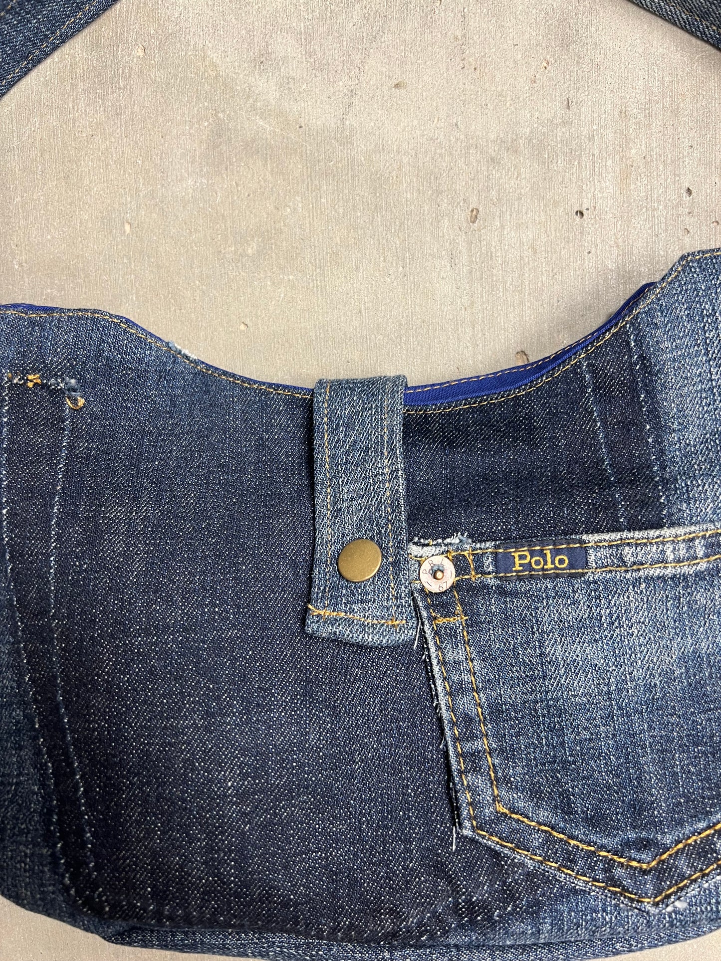 Up-cycled Ralph Lauren Jean Handbag