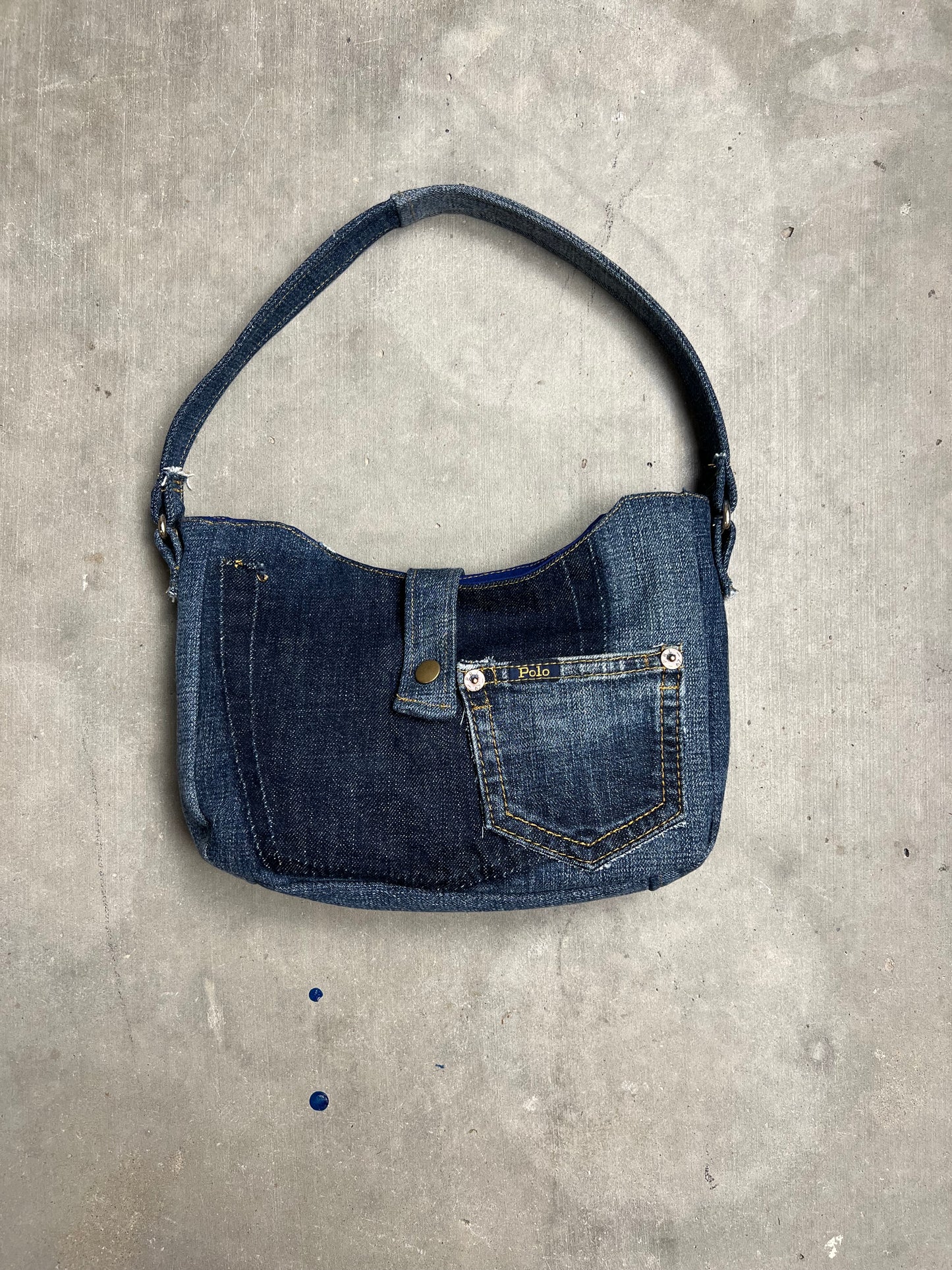 Up-cycled Ralph Lauren Jean Handbag