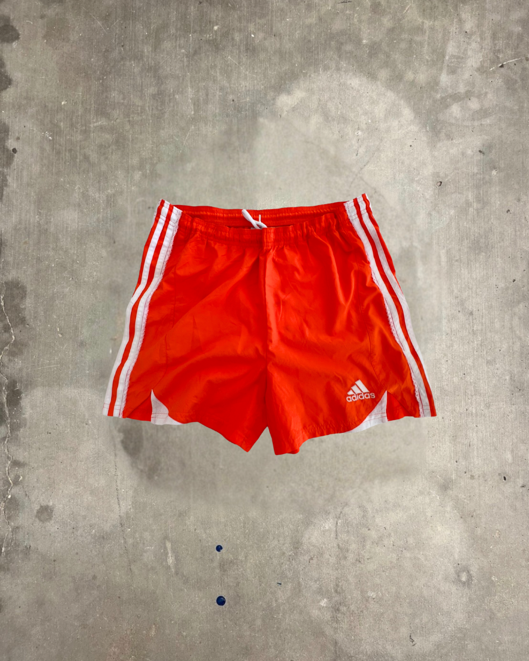 Reworked Lace Orange Vintage Adidas sport shorts.