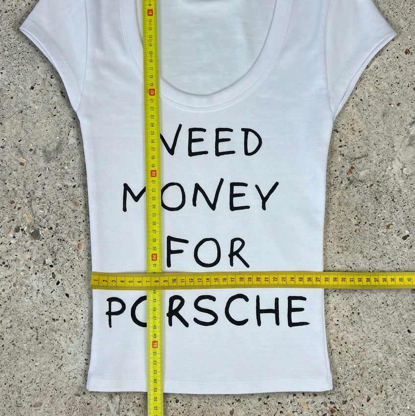 Scoop Neck Need Money for Porsche Baby Tee