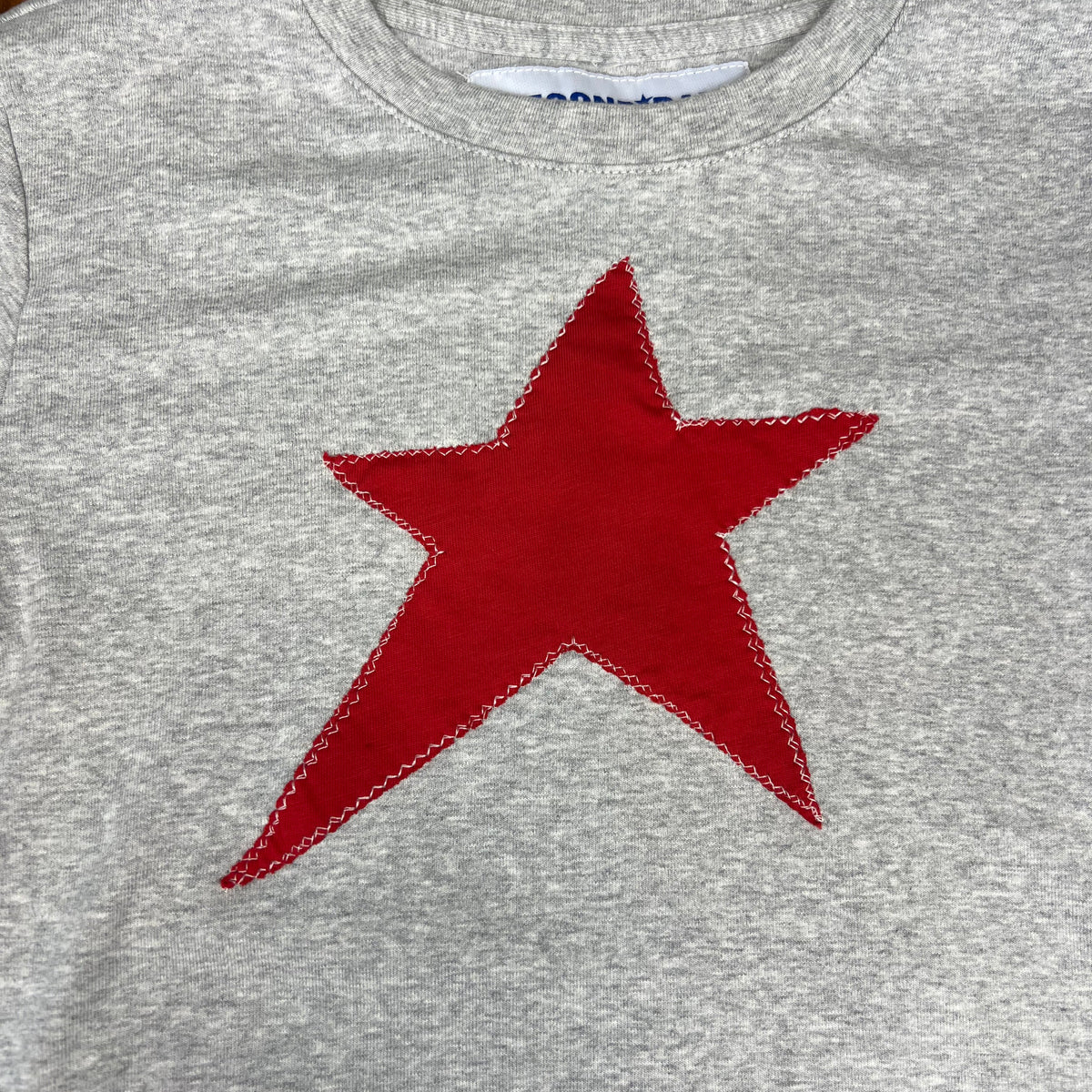 Star Patch Grey Baby Tee