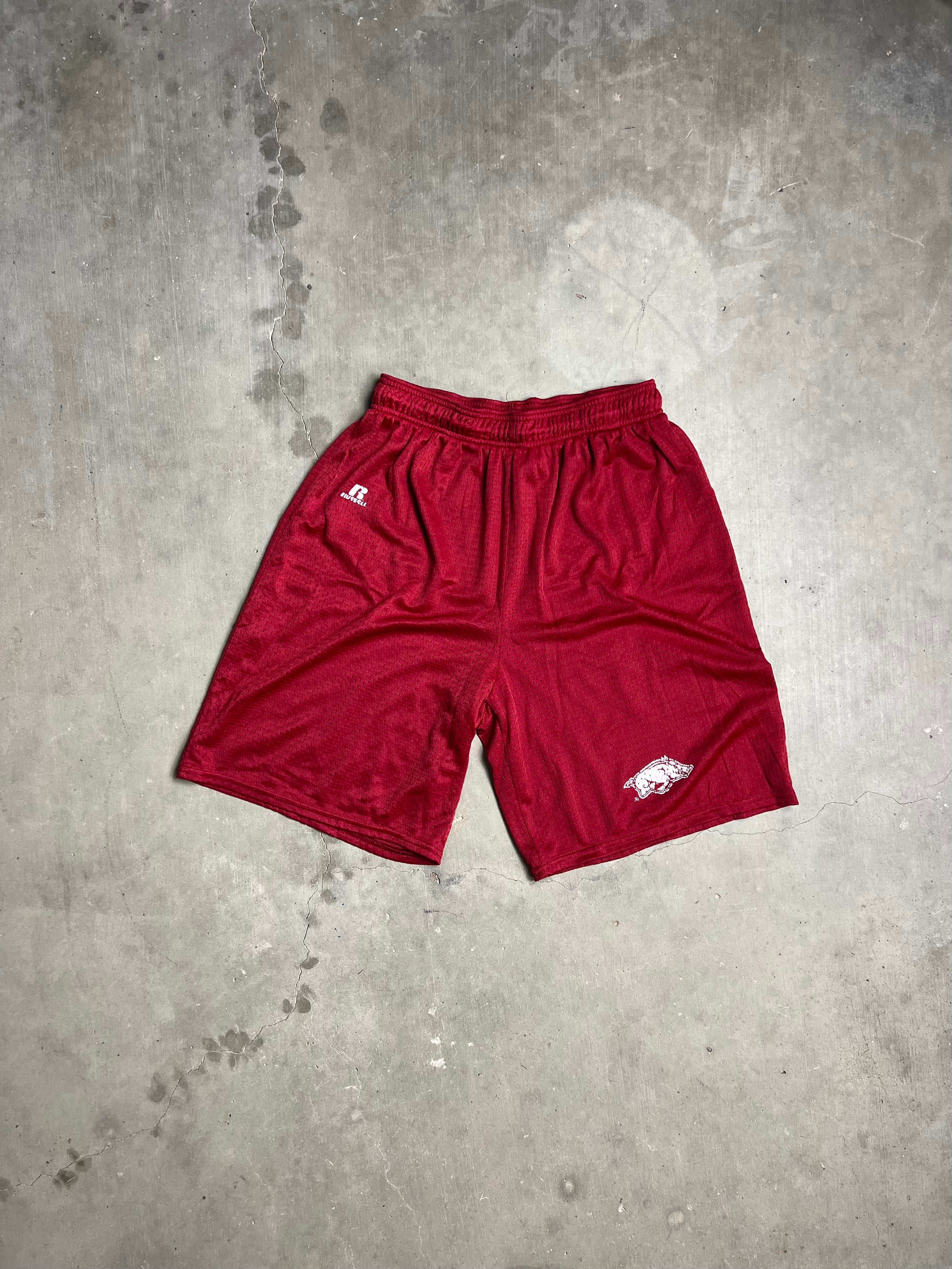 Arkansas Razorbacks Basketball shorts 1994 APEX Large vtg Hogs March shops red NWT