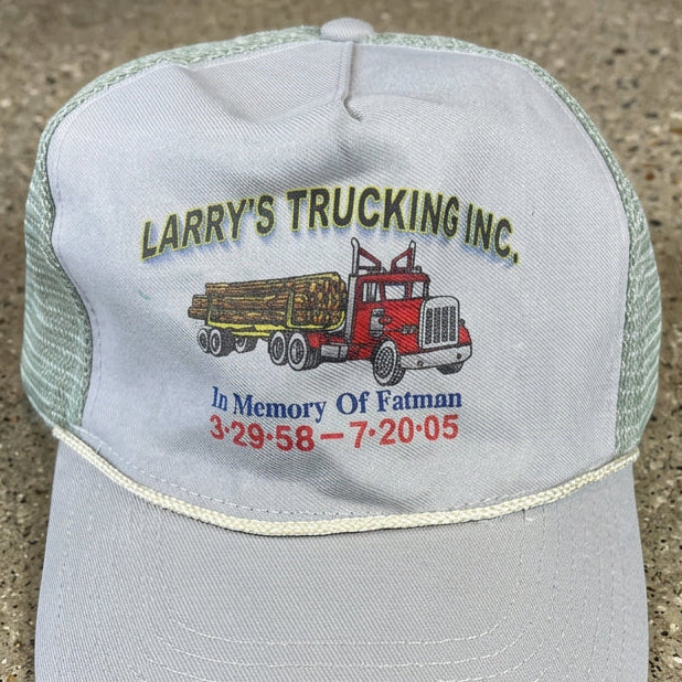 Larry's Trucking INC Grey Mesh Trucker Hat
