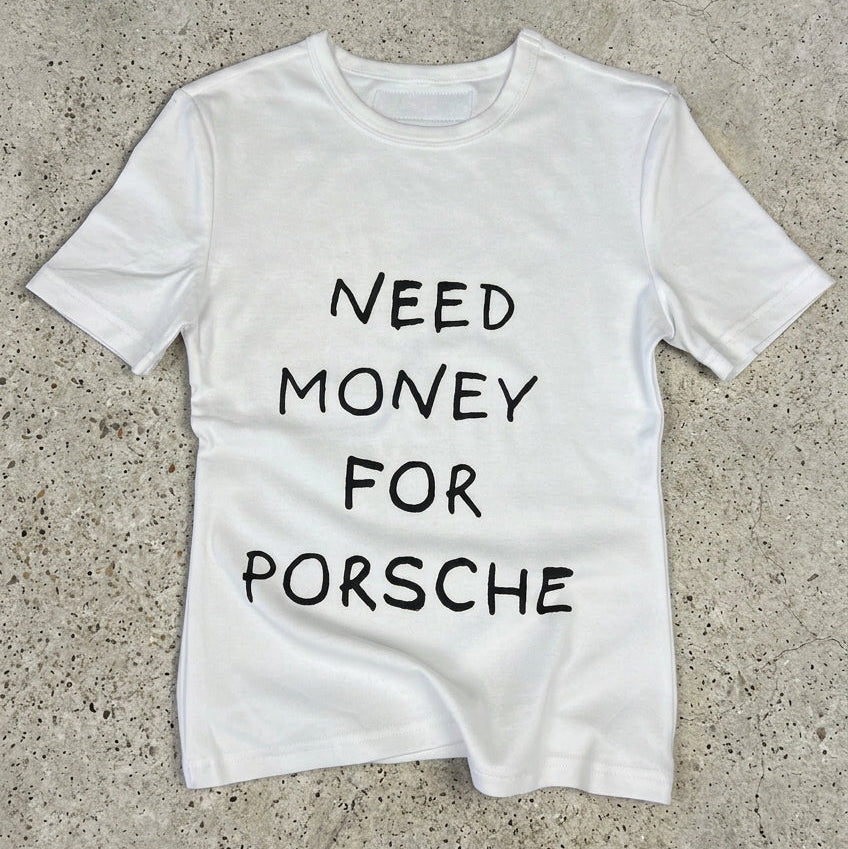 Need Money for Porsche Crew Neck Baby Tee