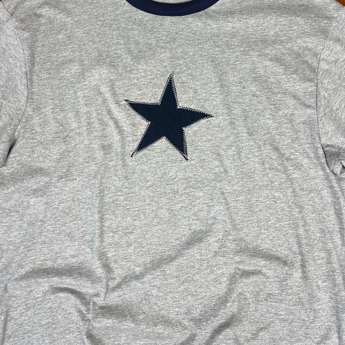 Star Patch Grey Ringer Tshirt