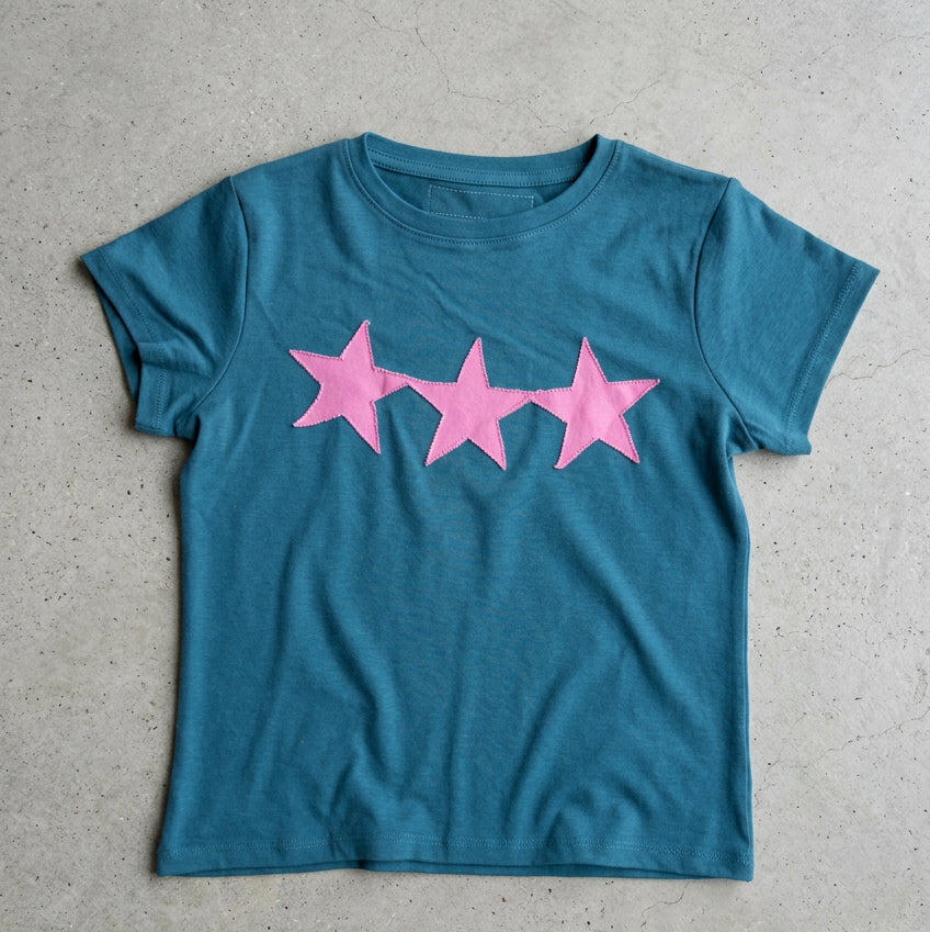 Three Star Patch Baby Tee