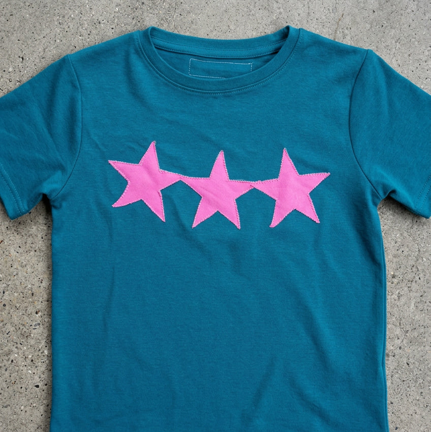 Three Star Patch Baby Tee