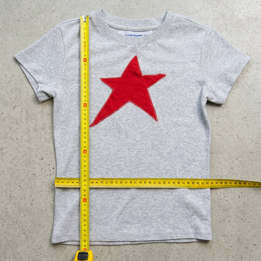 Star Patch Grey Baby Tee