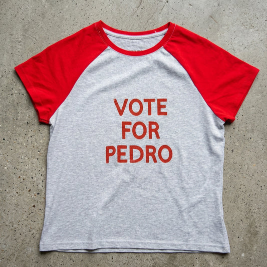Vote for Pedro Grey Baby Tee