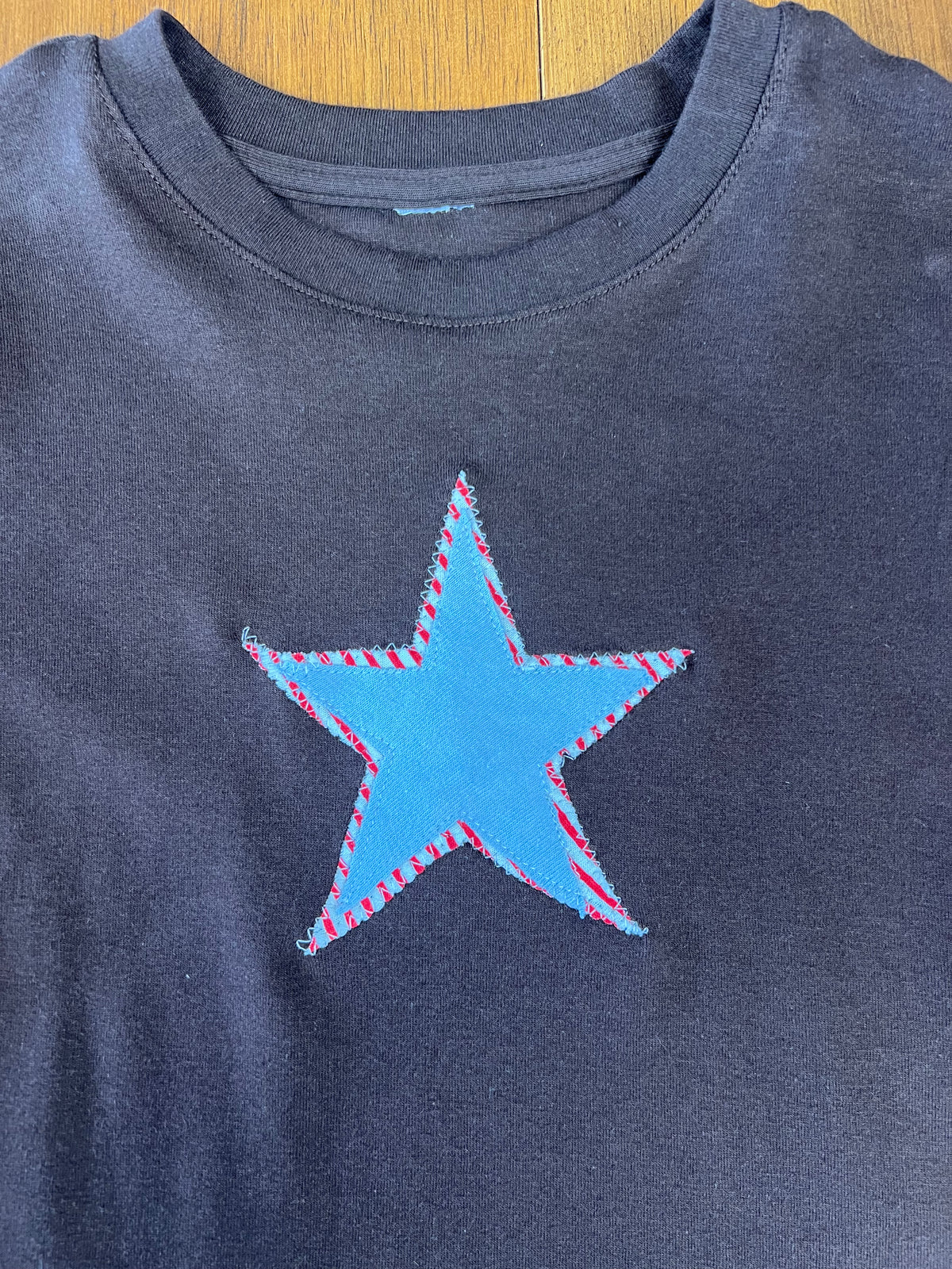 Star Patch Brown Baby Tee